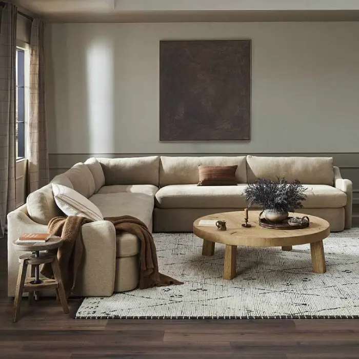 Modern L-Shaped Sofa by HivaHome